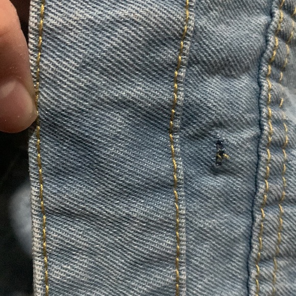 Snow Wash High-Rise Straight Jeans - Picture 6 of 6